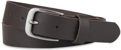 Produktbild von Ledergürtel GERMANY, 3 cm breit, Gürtel für Damen und Herren, Dunkelbraun, Größe: 80