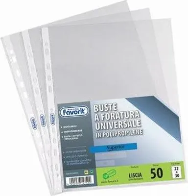 Image de Favorit 400053790 Pochette transparente 300 x 420 (A3) Polypropylène (PP) 10 pièce(s)