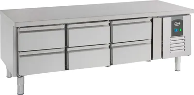 Image de Comptoir réfrigéré de 650 mm de haut avec 6 tiroirs