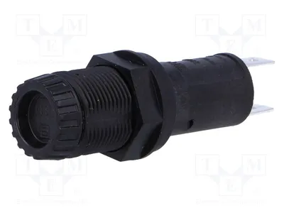 Image de 1 douille, 5 fusibles cylindriques 5x20 mm, 10A, pour boîtier 3101.0325