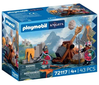 Zdjęcie produktu dla PLAYMOBIL 72117 Katapulty Rycerzy Smoka, Seria Przygody Rycerzy, 43 elementy, od 4 roku życia