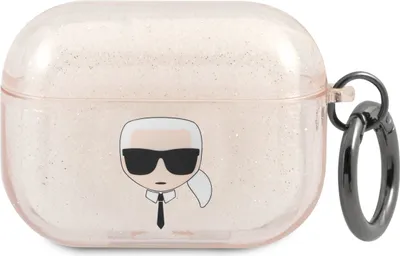 Obrázek produktu pro Karl Lagerfeld Karl Head Glitter - pouzdro na Airpods Pro (zlaté)