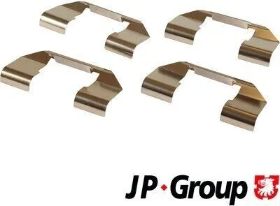 Produktbild von JP GROUP 4064002410 Zubehörsatz Scheibenbremsbelag Vorne für NISSAN ALMERA II Hatchback (N16) PRIMERA (P11) PRIMERA Hatchback (P11) PRIMERA (P10)