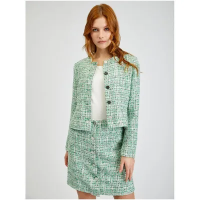 Produktbild von Orsay Grüne gemusterte Damenjacke 491036865000__38