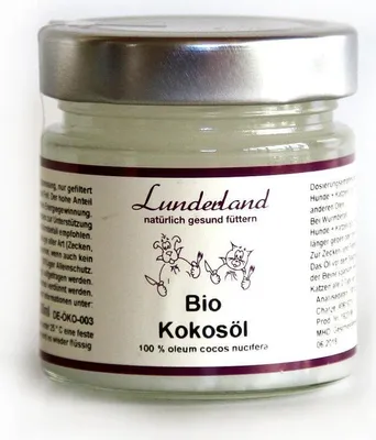 Produktbild von Lunderland - -Kokosöl BARF Futterzusatz Kokosöl Kokos Öl 200ml
