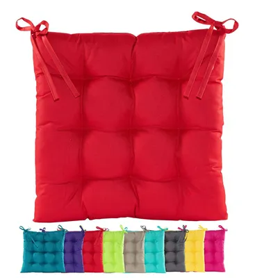 Produktbild von JACK Outdoor Stuhlkissen 38x38cm Lounge Kissen Auflage Wasserfest Sitzkissen Garten Lotus Effekt, Farbe:Rot