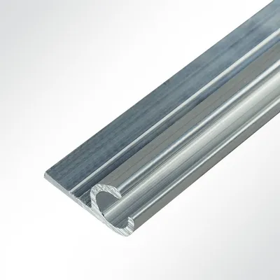 Produktbild von Lysel® Kederschiene Kederleiste Aluminium 45° pressblank für 5-9mm Keder L: 3m