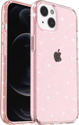 Produktbild von iPhone 15 Hülle - Coverup Glitzer TPU Back Cover - Roségold