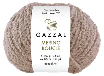 Produktbild von Gazzal Merino Boucle 3762 Cappucino 100g Australische Wolle