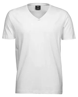 Image de Tee Jay - T-shirt à col en V pour homme FK1403 (XXL) (blanc)