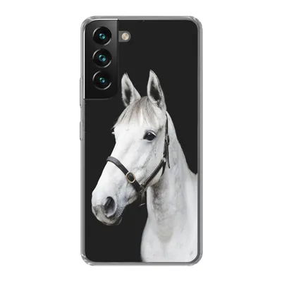 Produktbild von MuchoWow® Handyhülle Schutzhülle Hülle für Samsung Galaxy S22 Plus Pferd - Halfter - Weiß Silikon Softcase Handy Hülle - Schutzabdeckung