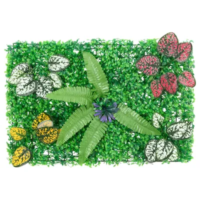 Obrázok produktu pre vidaXL Zástena na ochranu súkromia z umelých rastlín 24 ks. Zelená 40x60 cm