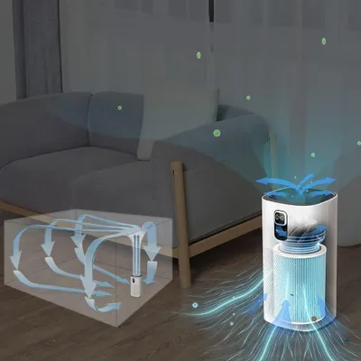 Image de Purificateur d'air - Filtre à air - Purificateur d'air HEPA - Blanc - Contrôle via application