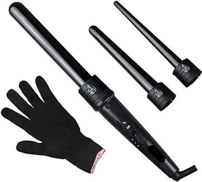 Produktbild von Famanu Automatische Lockenwickler mit 3 Aufsätzen - 25 mm, 18-25 mm, 9-18 mm
