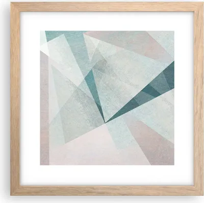 Produktbild von Gerahmtes Poster - Rahmen in heller Eiche - Abstraktion modern - 30x30 cm - Wand Bild - Wanddeko - Wandbilder - Wandposter - Bilderrahmen - Bilder - Kunstdruck - Wandbild - P2NAC30x30-3947