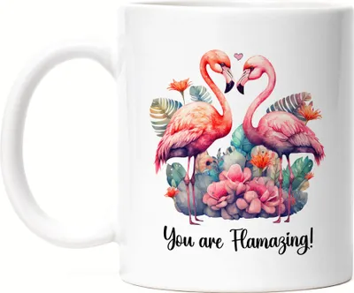 Produktbild von You Are Flamazing Tasse Weiß Valentinstag Freundin Freund Süß Geschenkidee Paar Liebe Couple Jahrestag