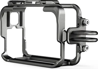 Produktbild von aMagisn AC01 Sportkamera-Videokaefig, Kamerakaefig aus Aluminiumlegierung mit zwei Kaltschuhhalterungen und Sportkamera-Adapter, Metallschutzrahmen, kompatibel mit Insta360 Ace/Ace Pro