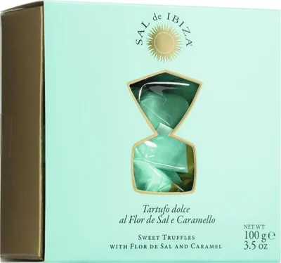 Produktbild von Sal de Ibiza Tartufo Caramello Geschenkbox 100g