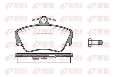 Produktbild von REMSA Bremsbeläge Satz Vorne Bremsklötze für VOLVO 480 E (482) 0309.10