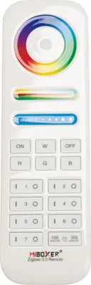 Produktbild von MiBoxer RGB+CCT 7-Zonen-Fernbedienung (RGB + 2700-6500K) | Zigbee 3.0 | FUT089Z | Weiss
