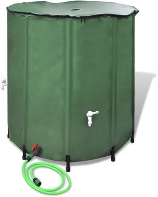 Produktbild von Regentonne Wassertank aus PVC mit 500L Grün Klappbar