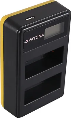 Obrázek produktu pro PATONA 181967, USB, Domácí nabíječka, Canon LP-E8, Černá, Žlutá, LCD, 5 V