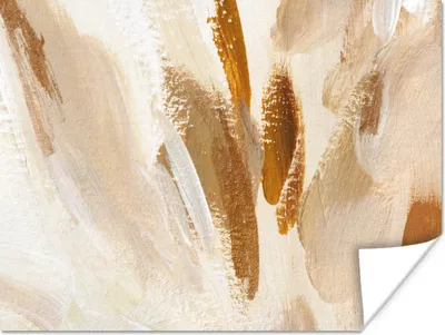 Produktbild von MuchoWow® Poster Farbe - Weiß - Braun 120x90 cm - Wandbild
