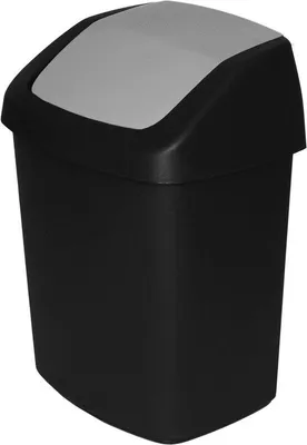 Immagine prodotto di Serbatoio in plastica per la raccolta dell'acqua piovana con coperchio a battente, 15 litri, nero/grigio, 306 x 2448 x 418 cm