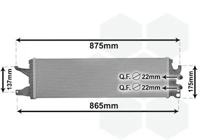 Produktbild von VAN WEZEL 58012722 Kühler Wasserkühler Motorkühler für VW Multivan VI (SGF, SGM, SGN) Transporter VI Bus (SGB, SGG, SGJ) Transporter VI Kastenwagen
