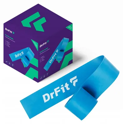 Produktbild von DrFit Floss Band Kompressionsband Rehabilitation Blau
