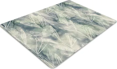 Produktbild von Stuhlunterlage Bürostuhlunterlage 120 cm x 90 cm Bodenmatte Bürostuhlunterlage - Pflanzen