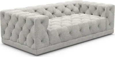 Produktbild von Strukturstoff 3-Sitzer Couch Meliva Hellgrau
