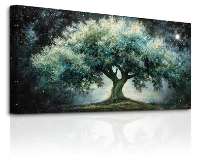 Produktbild von Leinwand Wandkunst mit Lebensbaum Design
