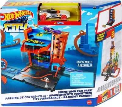 Produktbild von Mattel HDR28 - Hot Wheels - City - Downtown Parkhaus inkl. 1 Fahrzeug