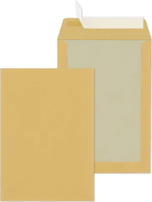 Produktbild von MAILmedia Papprückwandtaschen C4 ohne Fenster braun 110 g/qm 125 Stück