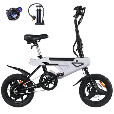Produktbild von A02 E-Bike Klapprad 14 Zoll, 250W Pedelec 25 km/h, 36V 6,4Ah Akku, Scheibenbremsen, LCD & LED