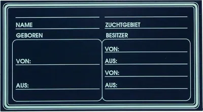 Produktbild von Stalltafeln 30 x 20 für Pferde