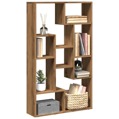Productafbeelding van Maison Exclusive - Boekenkast, ambachtelijk eikenfineer, 72x20x120,5 cm, houtvezel