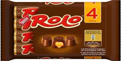 Image de Nestlé Rolo Paraline fourrés au caramel, lot de 4