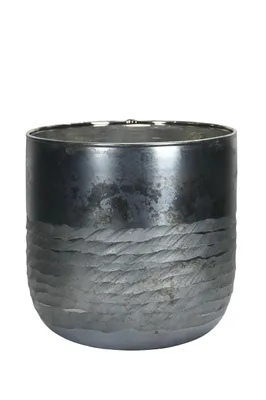 Produktbild von Windlicht Glas türkis Teelichthalter Ø14cm H14cm