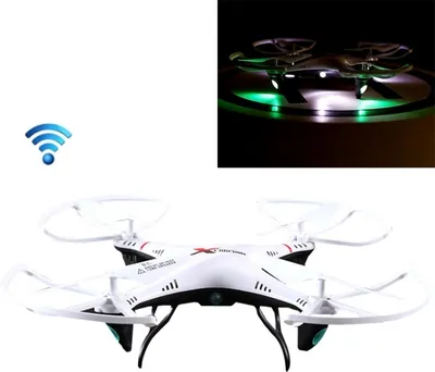 Immagine prodotto di L6039 Quadcopter radiocomandato a 4 canali da 2,4 GHz con giroscopio a 6 assi / telecamera FPV / WiFi (bianco)