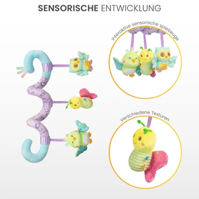 HappyKidsClub Kinderwagen Spielzeug - Baby Spielzeug 0-18 Monate Ozean Thema