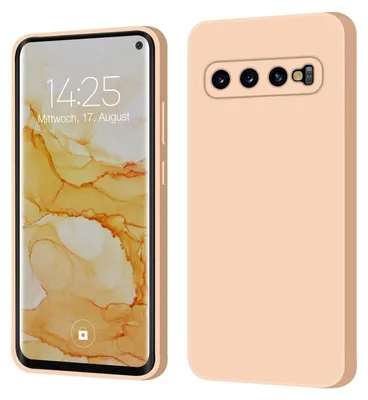 Produktbild von Hülle für Samsung Galaxy S10 Case Cover Bumper Smartphone Softgrip Schutzhülle Farbe: Rosa