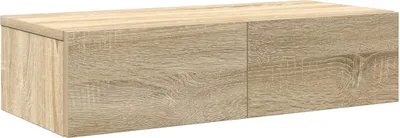 Obrázek produktu pro Nástěnná police se zásuvkami dub sonoma 60x26,5x15 cm kompozit