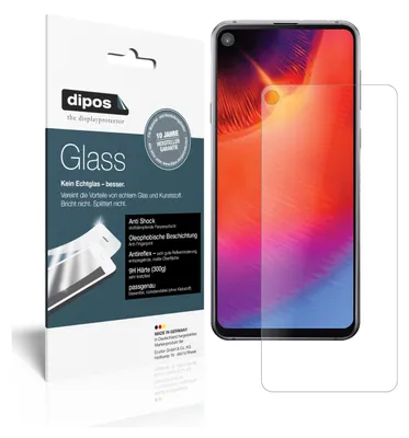 Produktbild von 2x Schutzfolie für Samsung Galaxy A8s matt - Anti-Shock 9H Folie dipos Glass