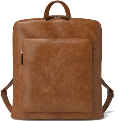 Produktbild von Eleganter Damen Veganer Kunstleder Rucksack 30605 Braun