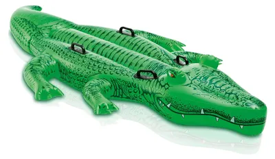 Immagine prodotto di Solidchoice - Giocattolo gonfiabile a forma di coccodrillo gigante per divertimento in acqua