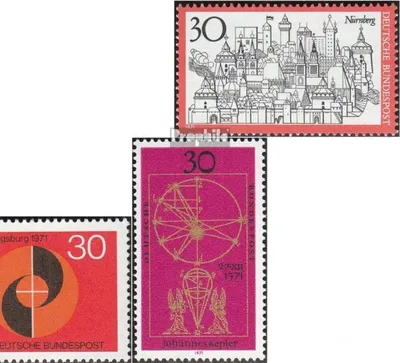 Produktbild von Briefmarken BRD (BR.Deutschland) 1971 Mi 678,679,688,693 (kompl.Ausgaben) postfrisch Fremdenverkehr (V)