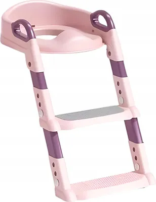 Productafbeelding van Toiletverkleiner met trapje voor kinderen roze