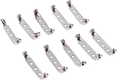 Obrázek produktu pro Brožové zapínání 50ks, 32mm zavírací špendlíky, pro DIY řemeslné projekty, stříbrná barva